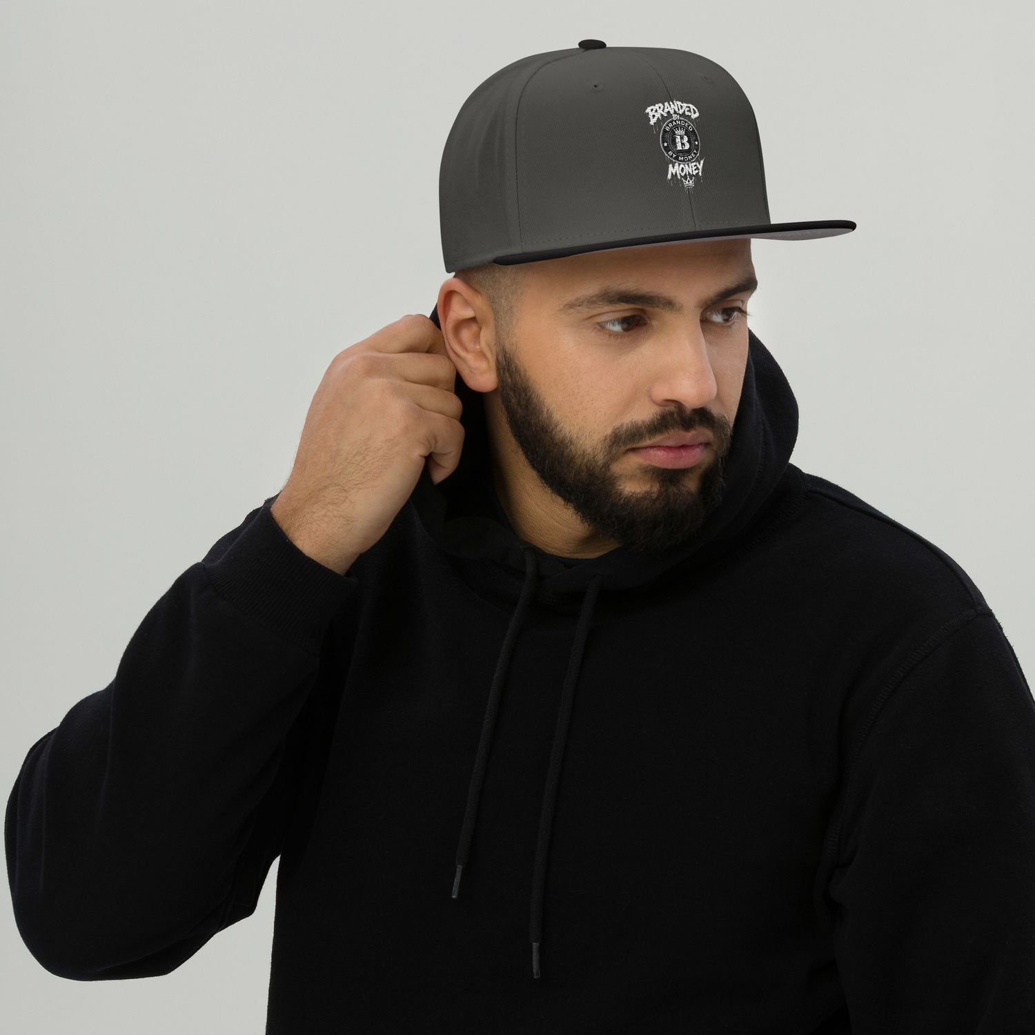 BRANDED BY MONEY SNAPBACK HAT BY OAKLAND MIKE