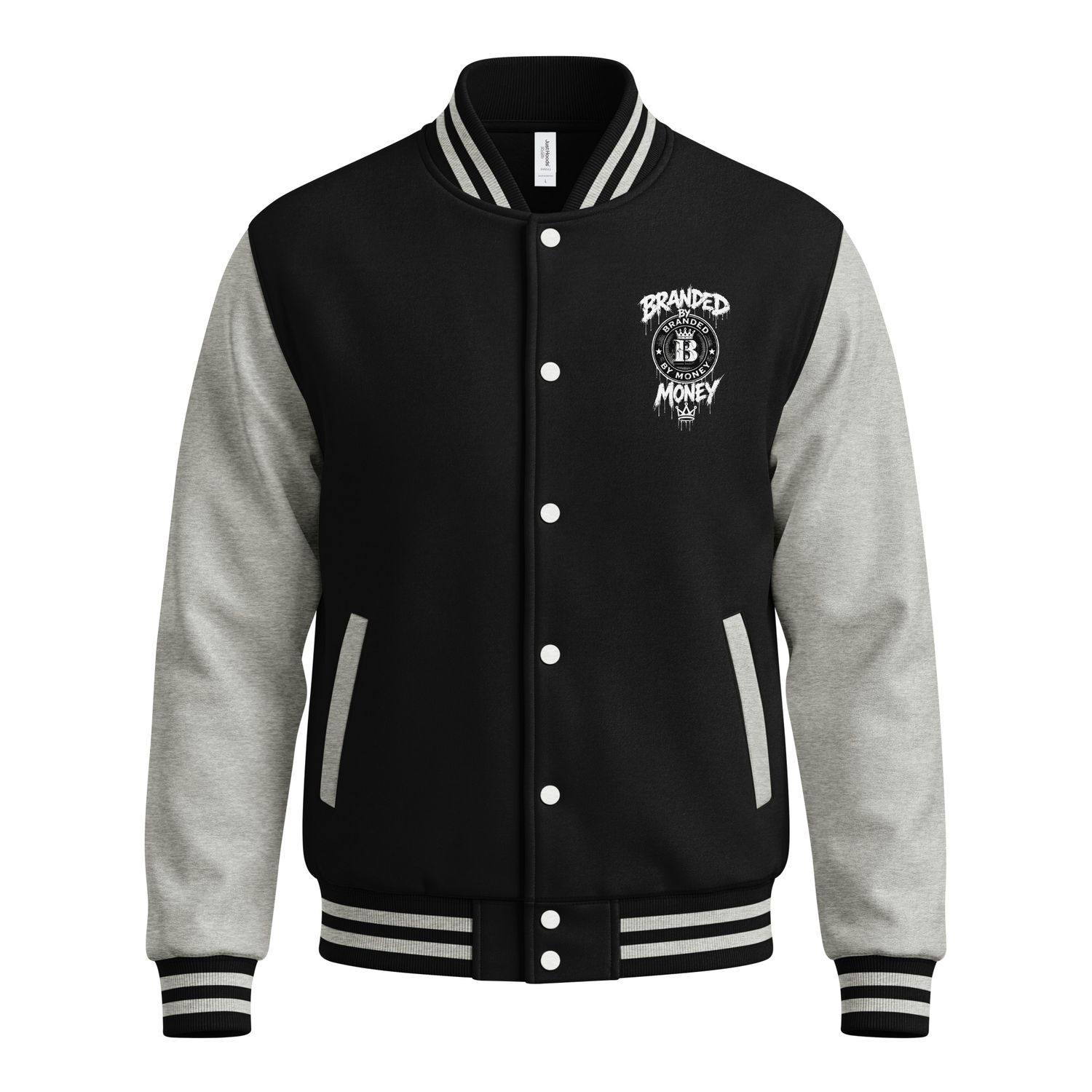 BRANDED BY MONEY LETTERMAN JACKET BY OAKLAND MIKE