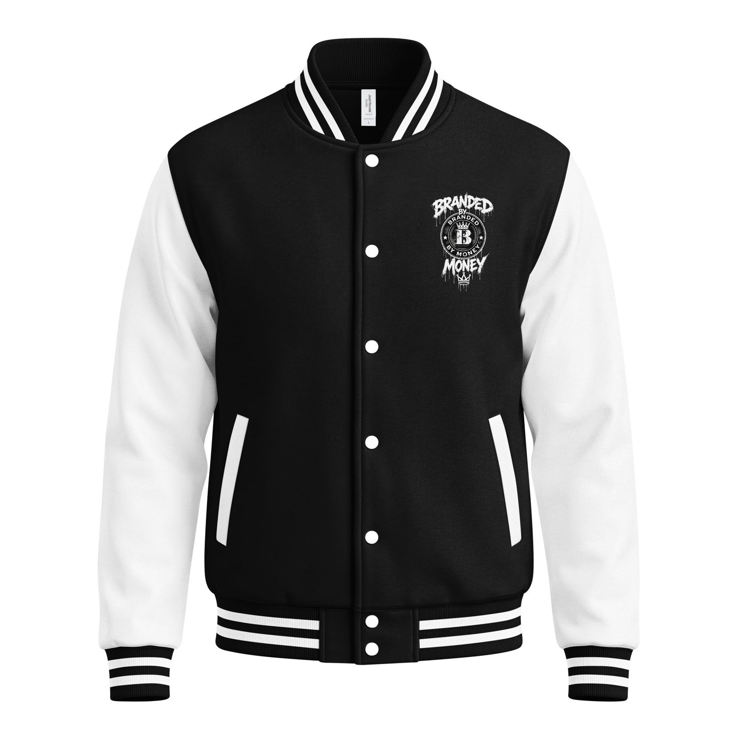 BRANDED BY MONEY LETTERMAN JACKET BY OAKLAND MIKE