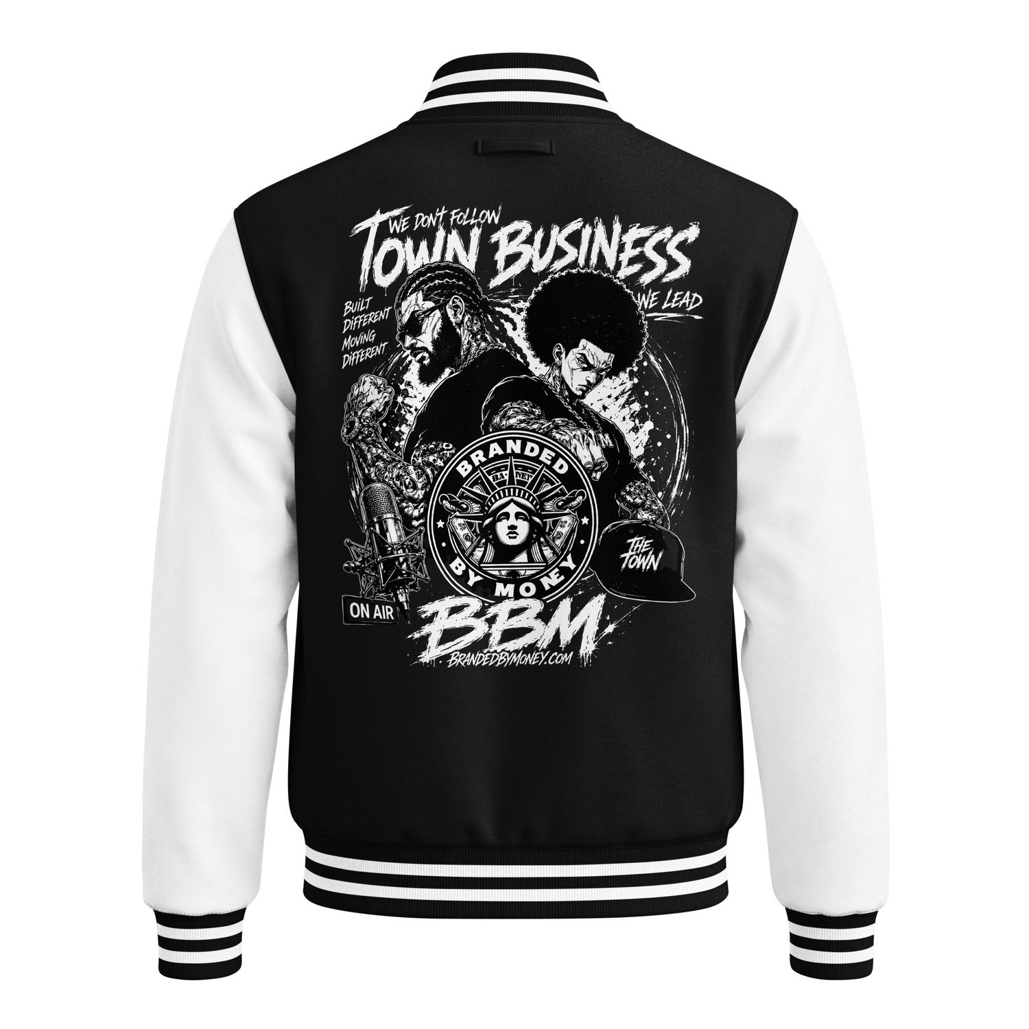 BRANDED BY MONEY LETTERMAN JACKET BY OAKLAND MIKE