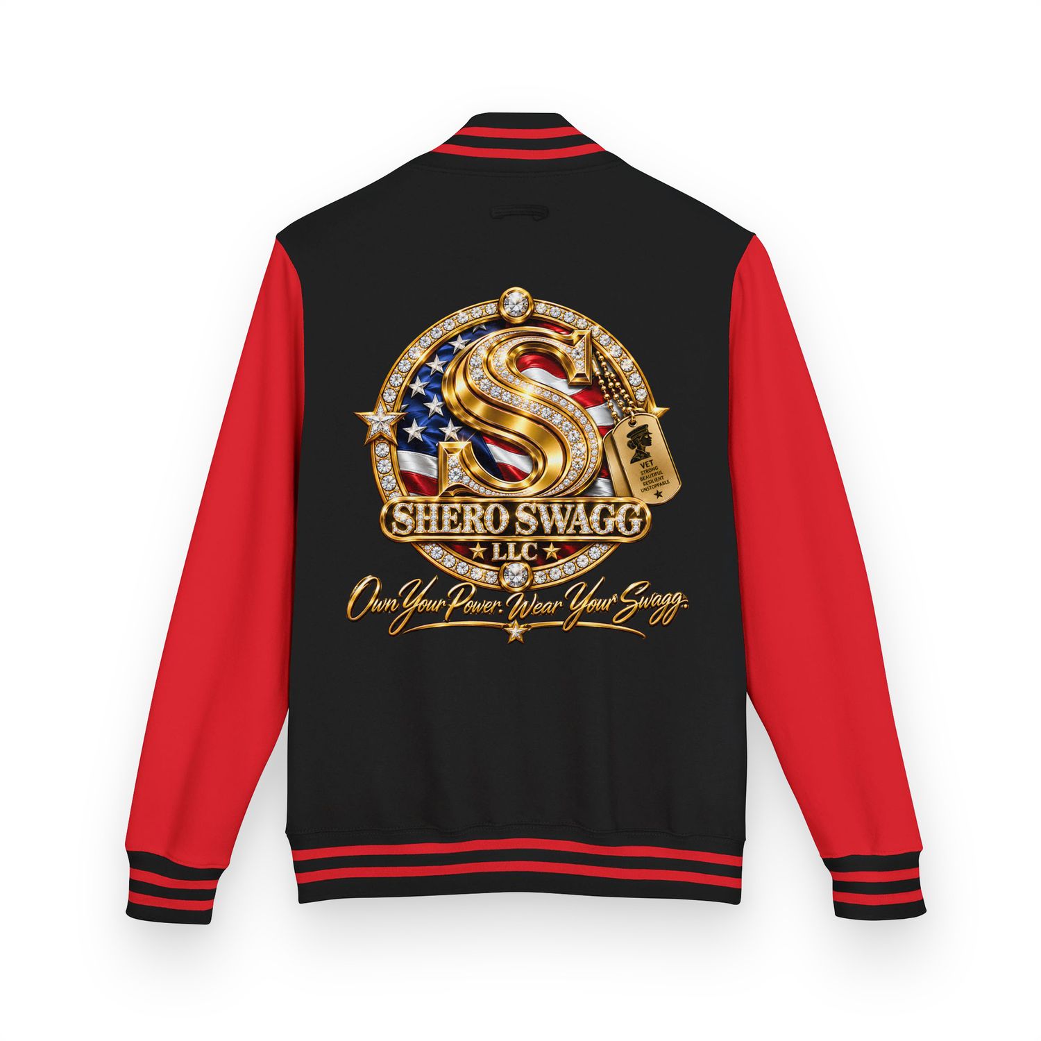 Heavyweight letterman jacket