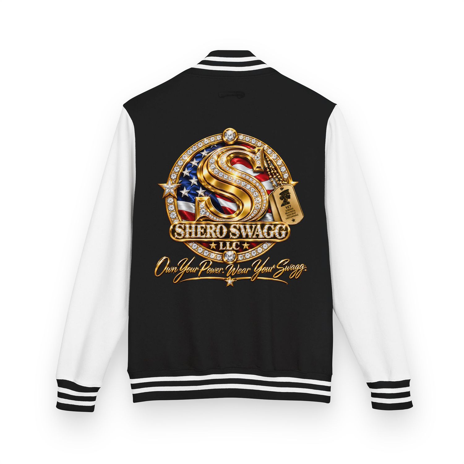 Heavyweight letterman jacket