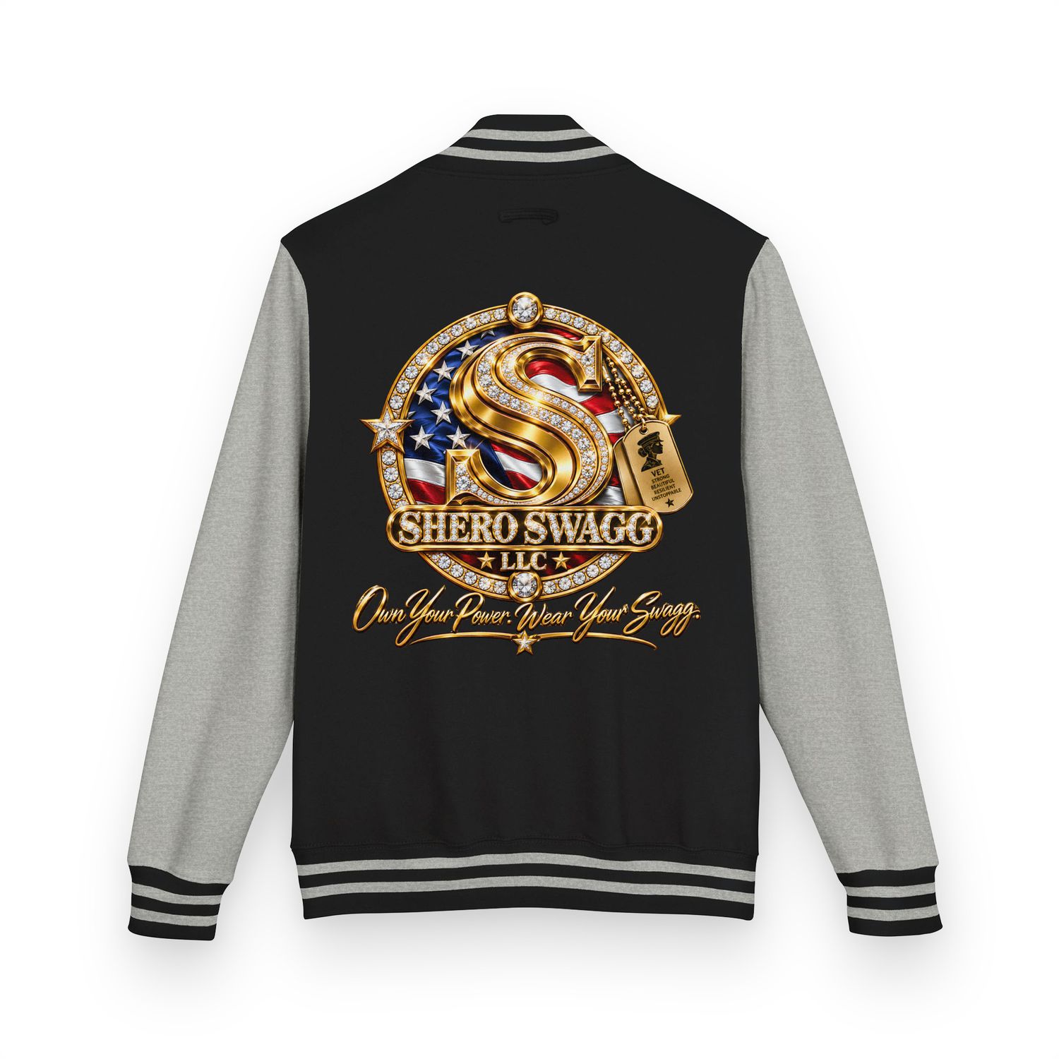 Heavyweight letterman jacket