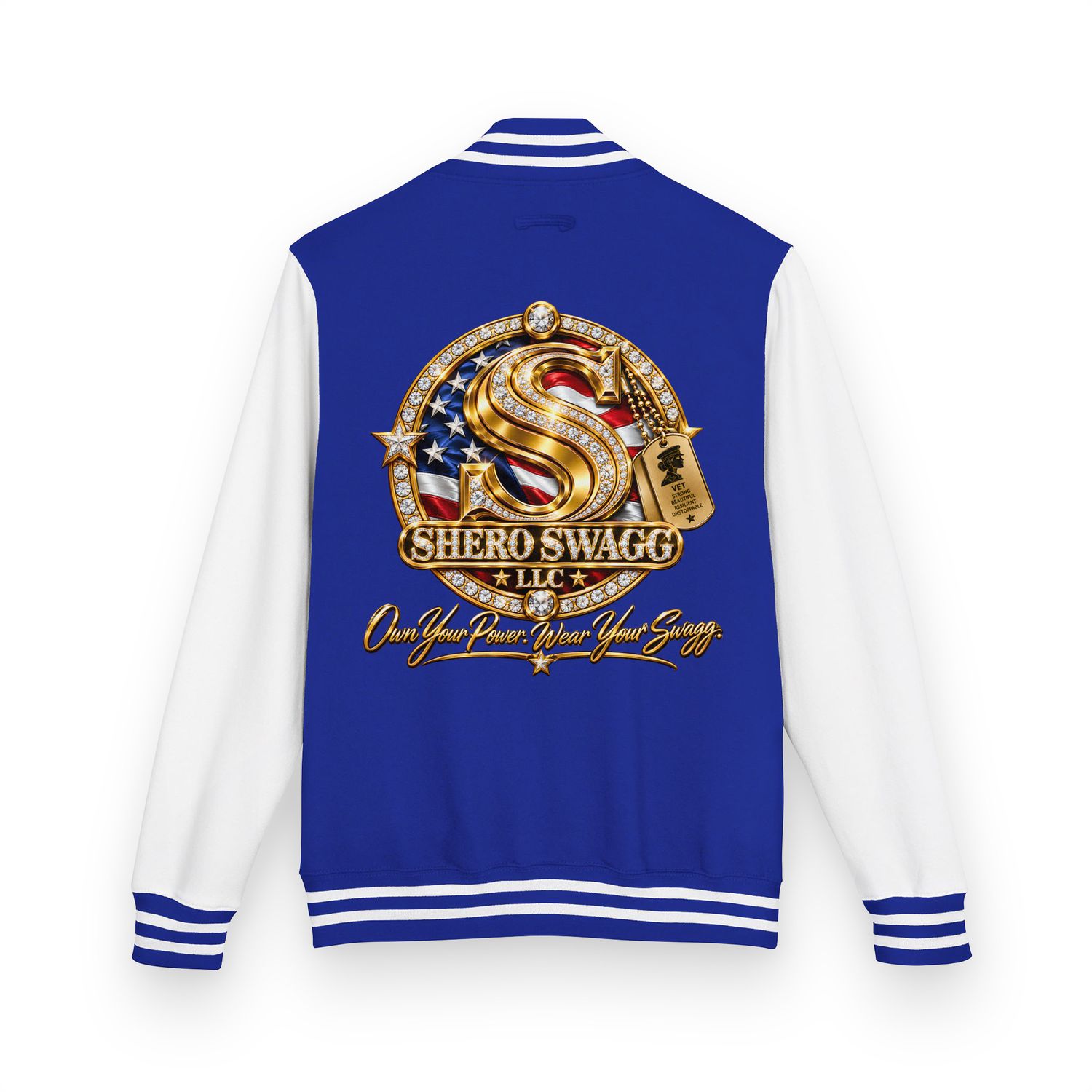 Heavyweight letterman jacket