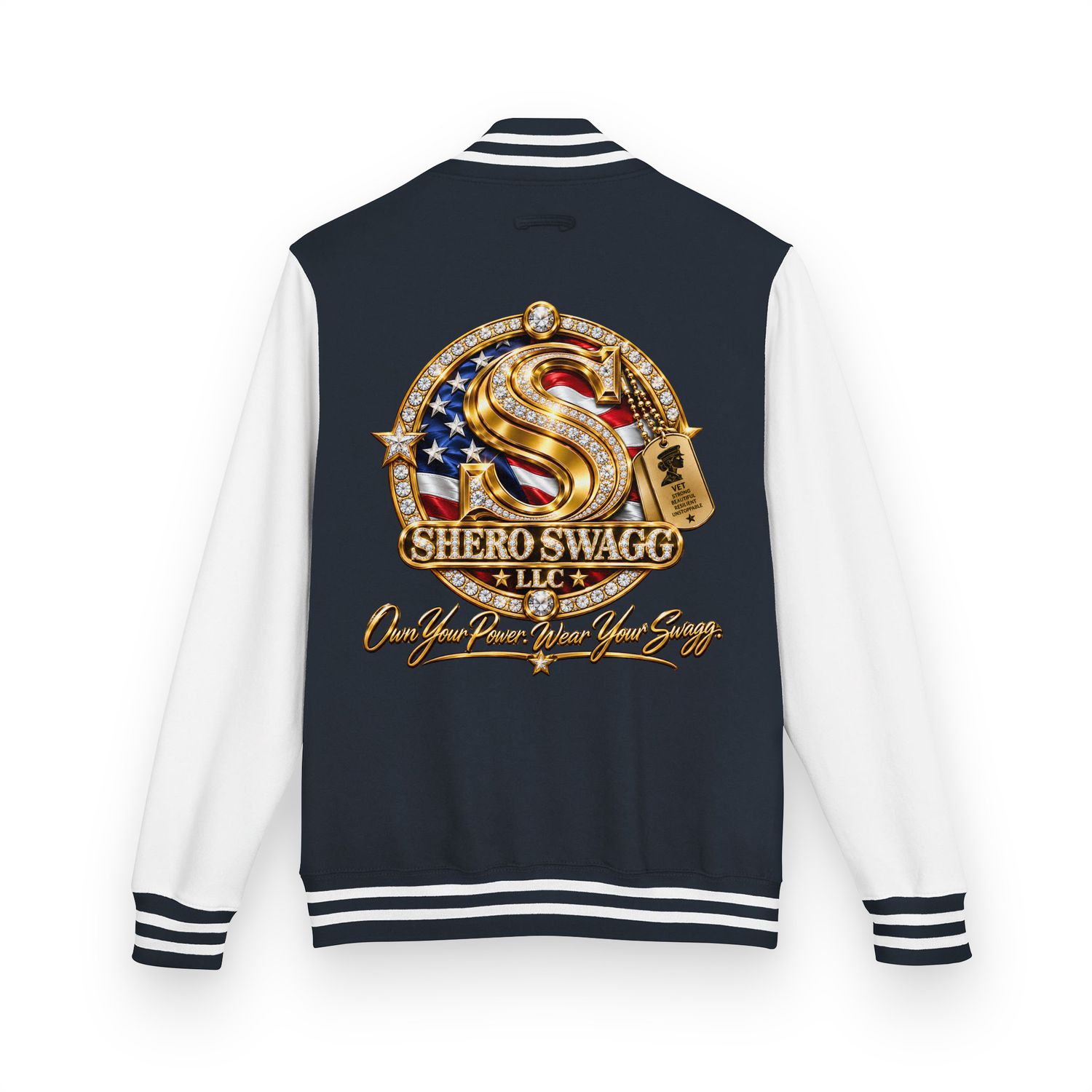 Heavyweight letterman jacket