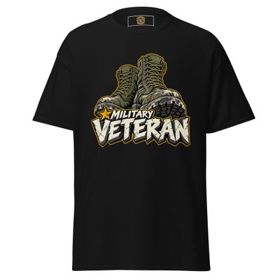 Military Veteran Graphic T-Shirt – Front &amp; Back Print | Branded By Money