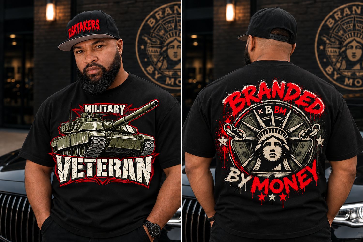 Military Veteran Abrams Tank T-Shirt | Branded By Money