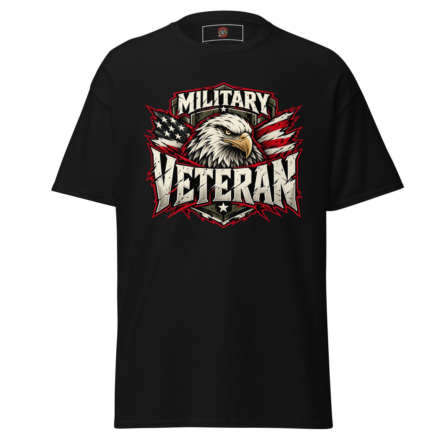 Military Veteran Eagle Graphic T-Shirt | Branded By Money