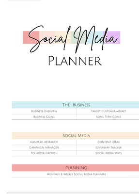 Social Media Planner/ Content Calendar