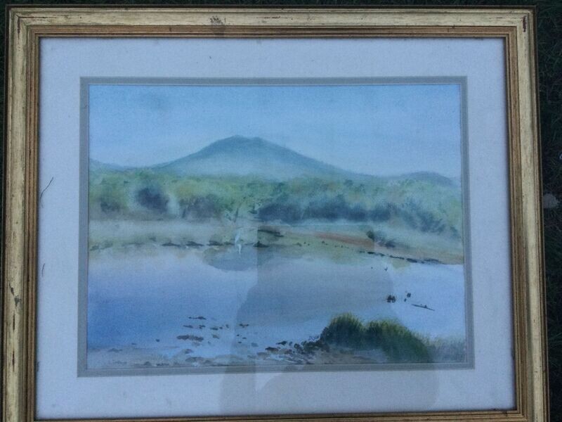 Pastoral River Scene, Landscape Lake In South Africa