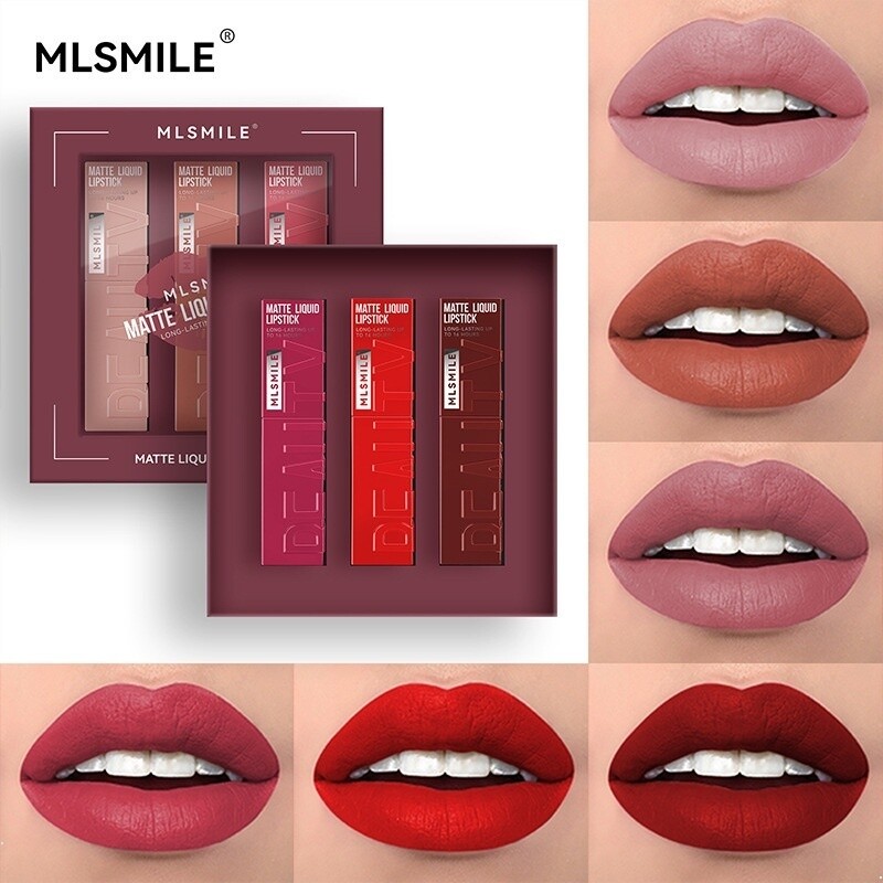 Lip Gloss Matte Moisturize Not Easy To Fade Lasting Water Proof Nature Easy To Color Liquid Lipstick 6 Colors 5pcs $10