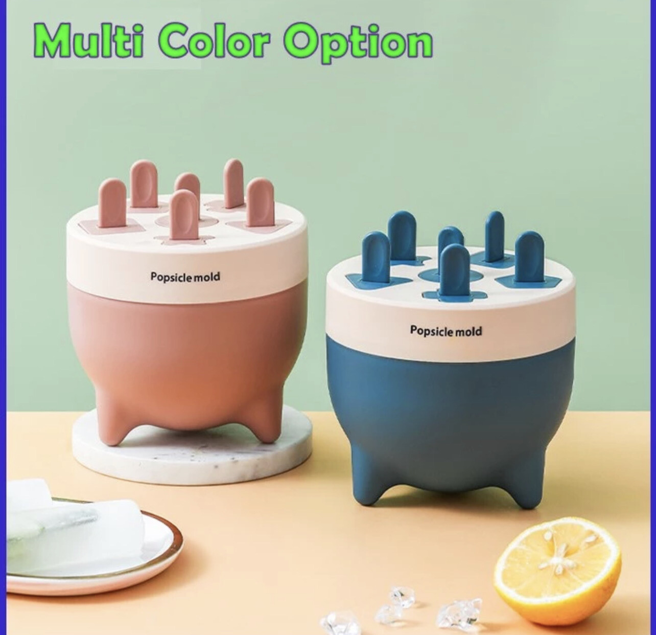 ￼【𝐈𝐂𝐄𝐂𝐑𝐄𝐀𝐌 𝐌𝐎𝐋𝐃】DIY Ice Cream Molder Cartoon Creative Frozen Homemade Popsicle Mold  Kids Made Ice Cream Box Baby 冰淇淋模具 2set $10.00