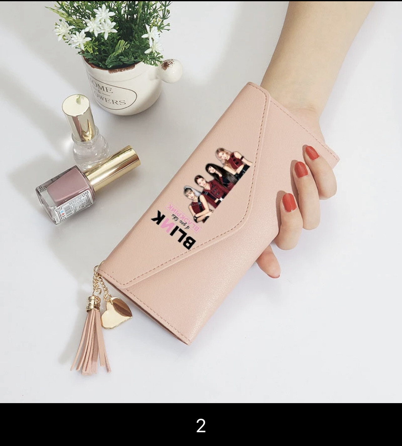 Korean BLACKPINK Wallet Purse Long Wallet Tassel Wallet Coin Purse Card Holder