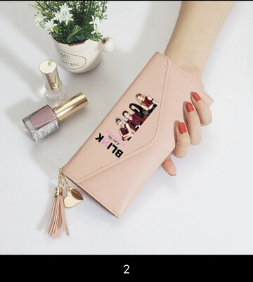 Korean BLACKPINK Wallet Purse Long Wallet Tassel Wallet Coin Purse Card Holder