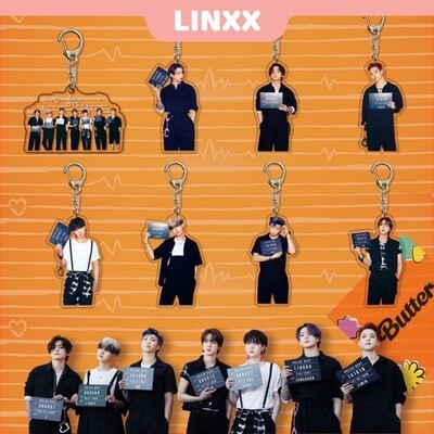 LINXX 1Pc BTS Keychain Surrounding Pendant Accessories JIN V RM JIMIN SUGA Keychain 5PCS $10.00