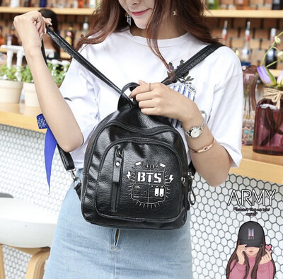 BTS Backpack Travel Backpack Student Stationery Gift School Bag for Women BT21 Bagpack