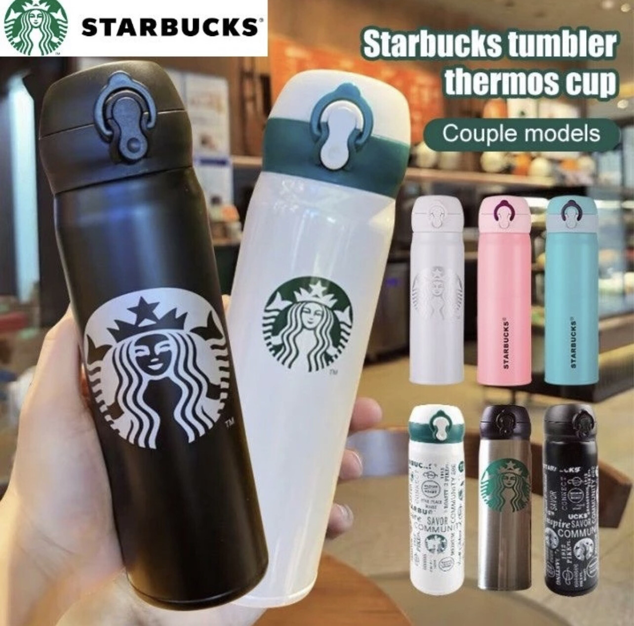 Starbucks Tumbler vacuum flask Thermos Coffee Mugs Starbucks bottle/Drinking Bottle/Botol air/water bottle星巴克水瓶/水壶/保温瓶