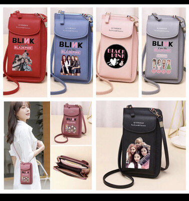 Korean Crossbody Bag Blackpink Bag Student Mobile Phone Bag Shoulder Bag Blackpink Long Wallet
