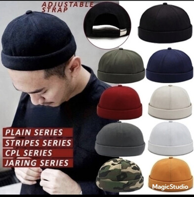 fashion MikiHat Topi Topiah Kopiah Viral Topi Baru cap Songkok roll Hat Sailor Cap Abdul Somad songkok Haji Umrah 3pcs $10.00