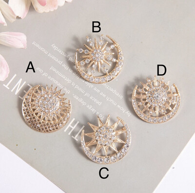 ￼Delicate and elegant brooch / fashion rhinestone brooch pins / Muslim holiday shoulder brooch / brooch gift 6pcs $10.00