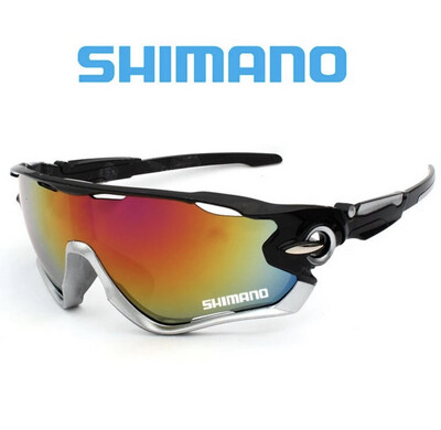 Shimano Men Sports Sunglasses Cycling Fishing Sunglasses Mtb Glasses For Bicycle Outdoor Sports Fishing + box 2pcs $10.00