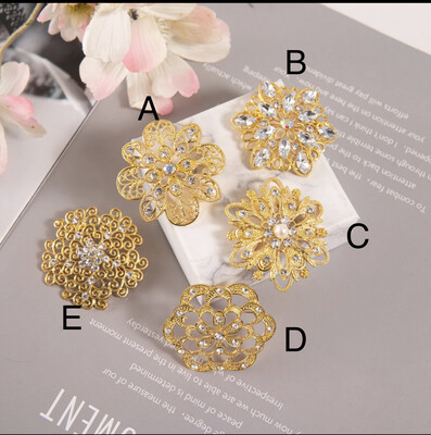 ￼Muslim holiday shoulder brooch /Delicate and elegant brooch / fashion rhinestone brooch pins /brooch gift 5pcs $10.00