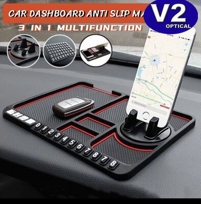 ￼Multi function Car Dashboard Anti Slip Mat Sticky Pad GPS Phone Holder Stand Parking Phone Number Plate Auto Accessories 3pcs $10.00