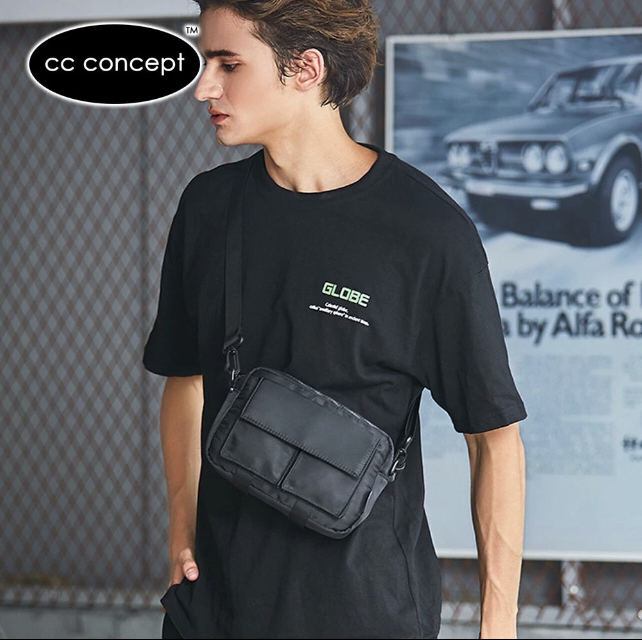 ￼CC CONCEPT Casual Men Sling Bag Messenger Bag Crossbody Bag Shoulder Bag Man Beg Sandang Beg Silang Lelaki