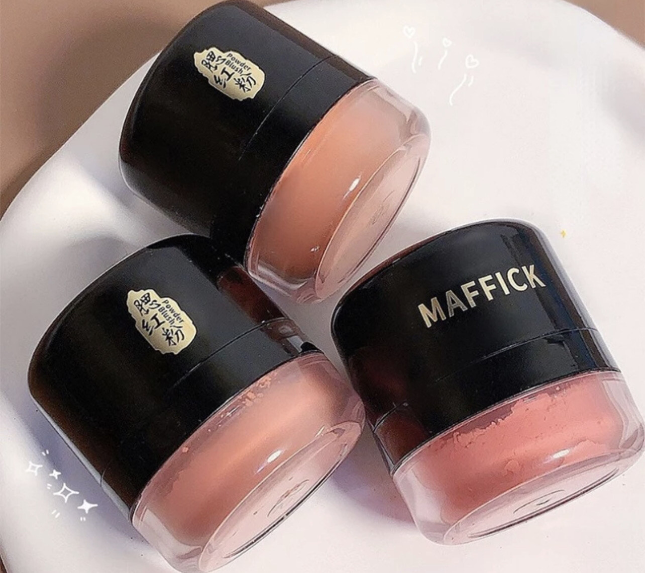 Maffick Vitality Girl Blush Cushion Contouring Natural Waterproof 3pcs $10.00