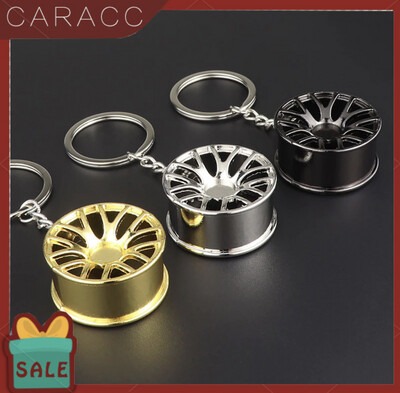 ￼&lt;CarAcc&gt;Creative Car Wheel Rim Turbo Metal Pendant Keychain Keyring Hanging Decoration 7pcs $10.00