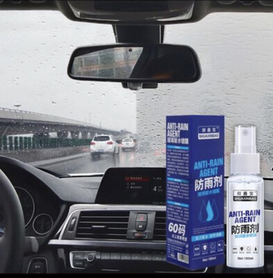 Selangor Post 🇲🇾 Anti Rain Mist Coating Windscreen Repellent Spray Rear-View Agent Waterproof Rainproof Spray 2btl $10