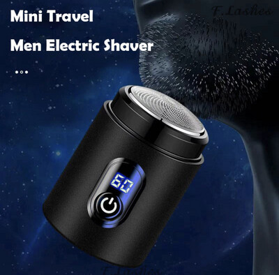 ￼Portable Shaver for Men Mini Travel Trimmer Type C rechargeable Beard Razor