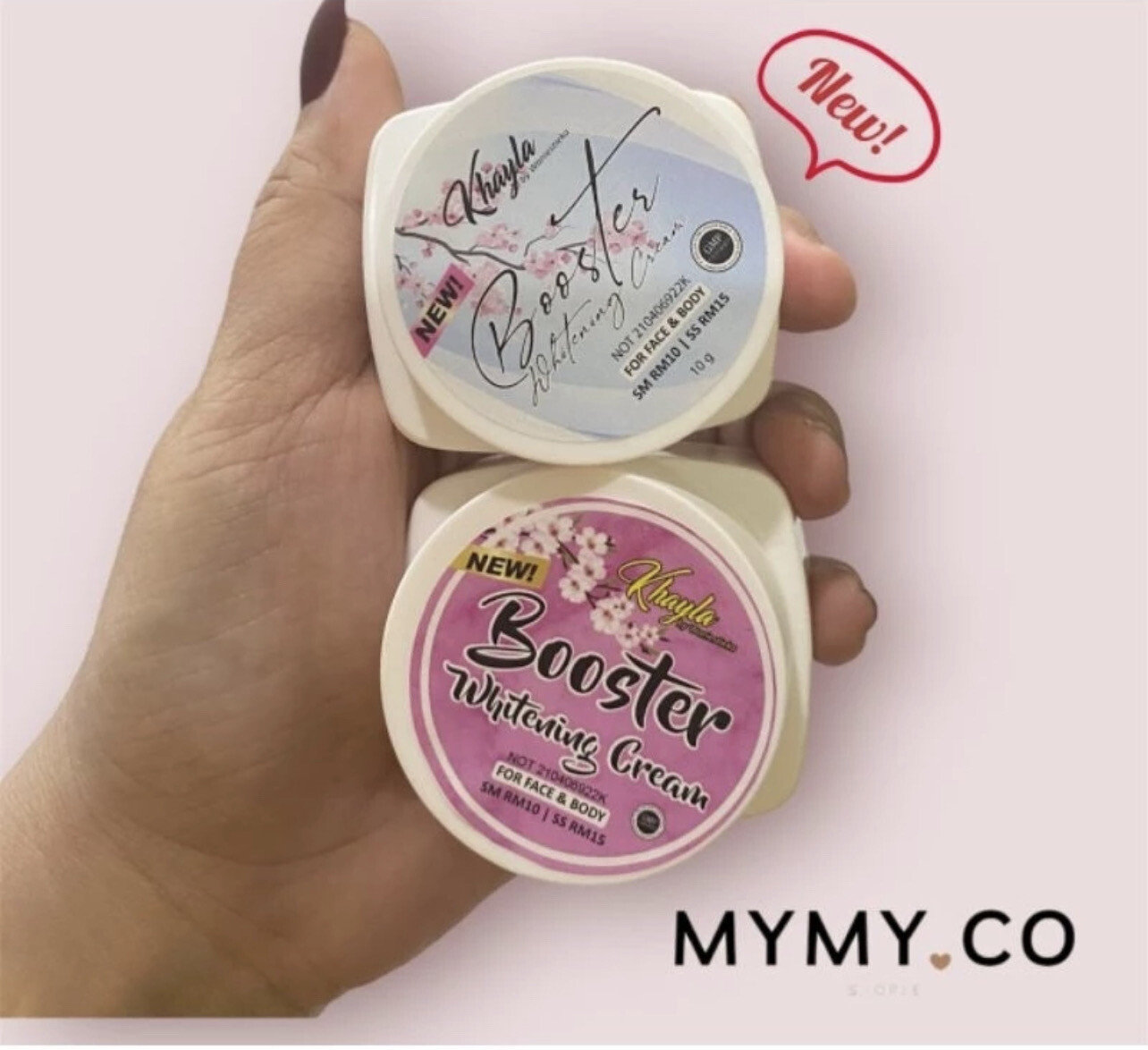 KHAYLA BOOSTER WHITENING CREAM - KRIM PEMUTIH 2pcs $10.00
