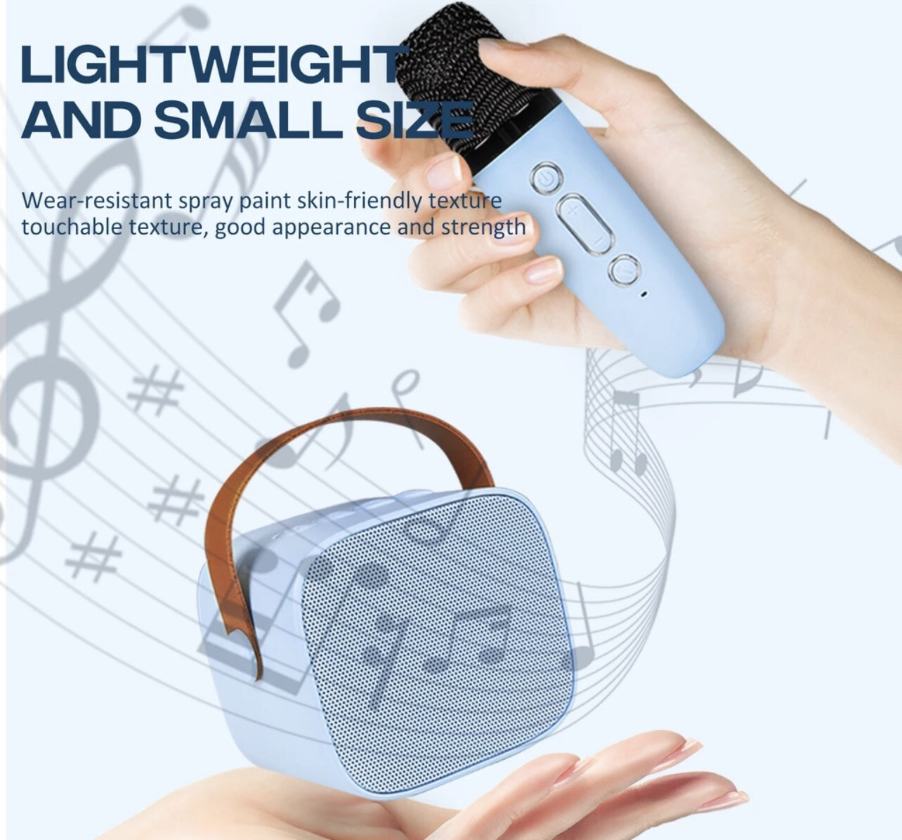 ￼【With 2 Microphoneh】Wireless Karaoke, Mini Speaker with microphone,Wireless Karaoke set,Mini Portable Speaker Bluetooth,Home Party Outdoor Camping Entertainment Karaoke Speaker 藍牙音箱