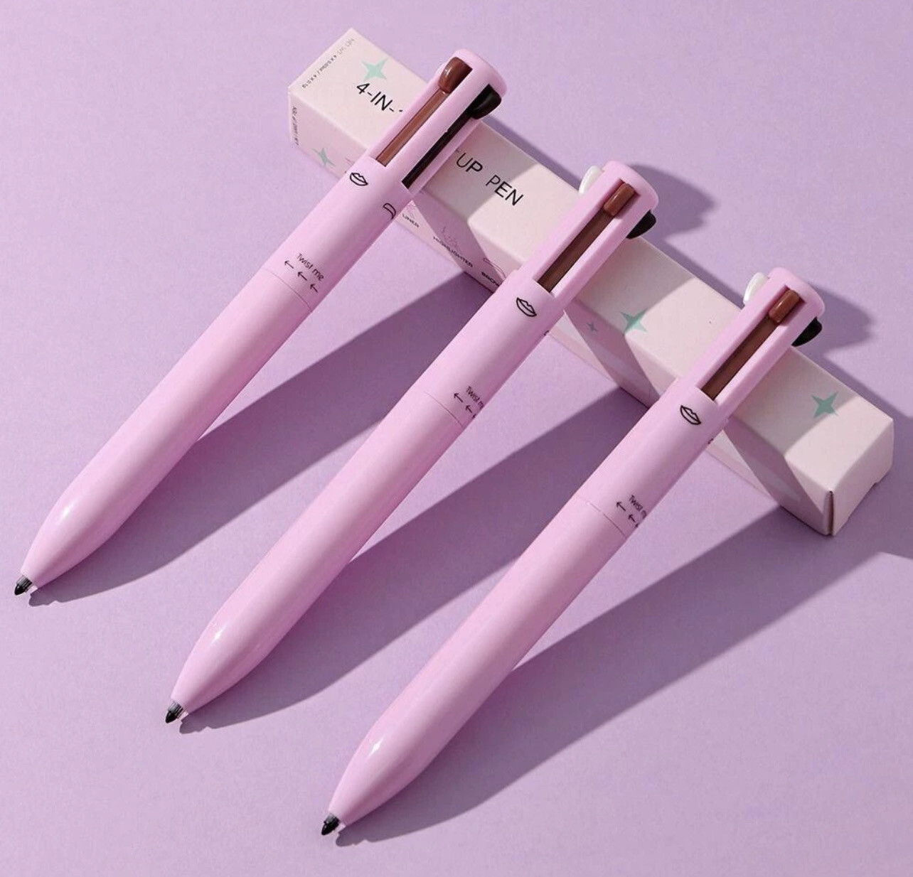￼NIU 4 In 1 Eyeliner Waterproof Makeup Cosmetics Lip Liner Pen 2pcs $10.00