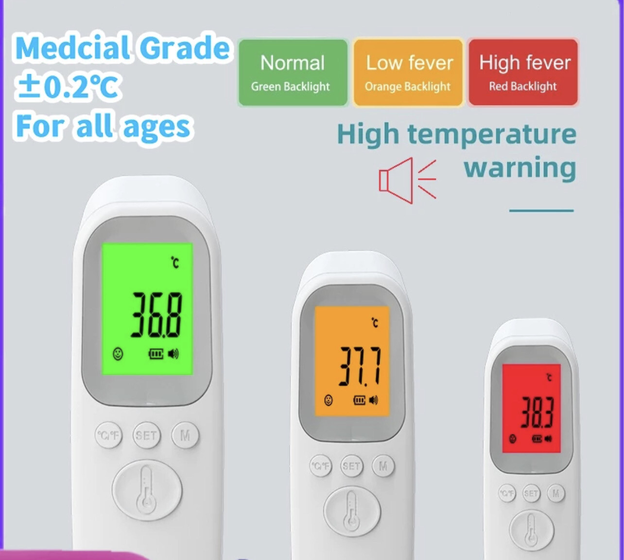 【24H SHIP】Electronic Forehead Temperature Gun Baby fever thermometer check suhu digital Termometer Digital Thermometer體溫