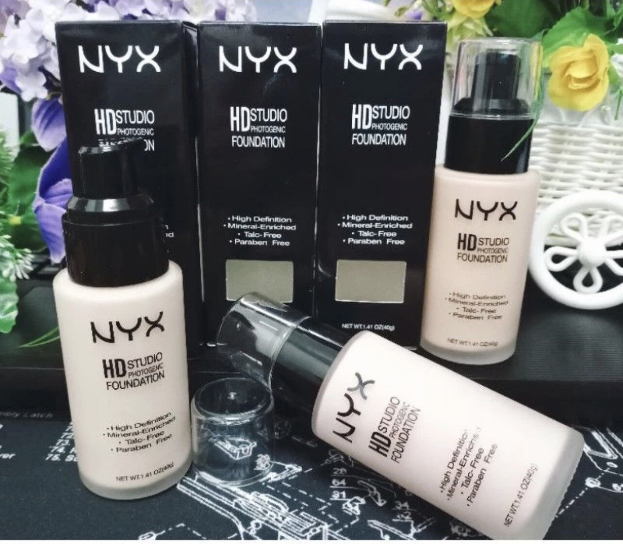 NYX HD Studio Photogenic Foundation High Definition Talc-Free 40g 3pcs $10.00