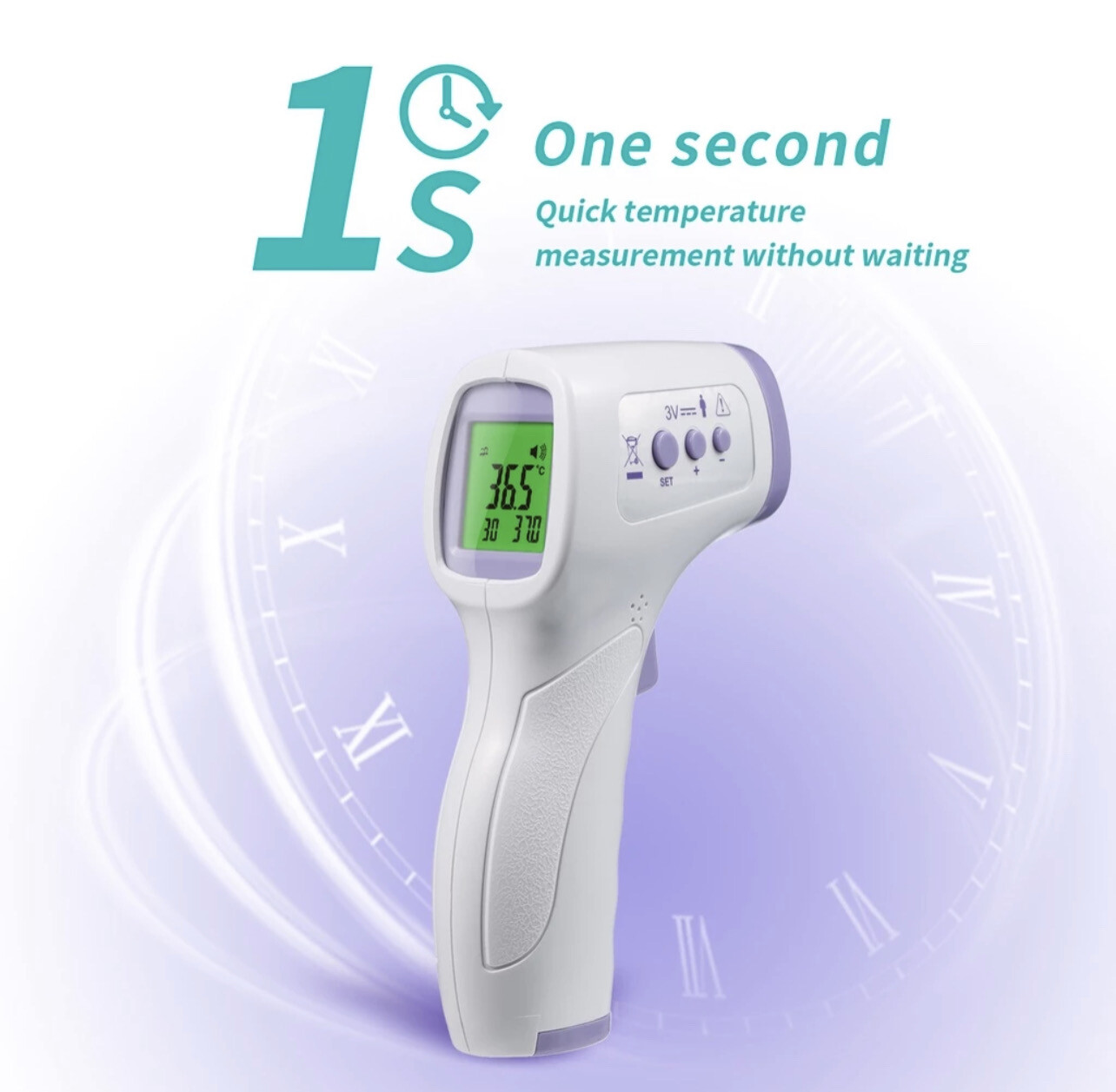 Infrared Thermometer Thermofast Forehead Thermometer  Baby Temperature Scanner Cek Suhu Termometer Digital Thermometer Data Memory Function