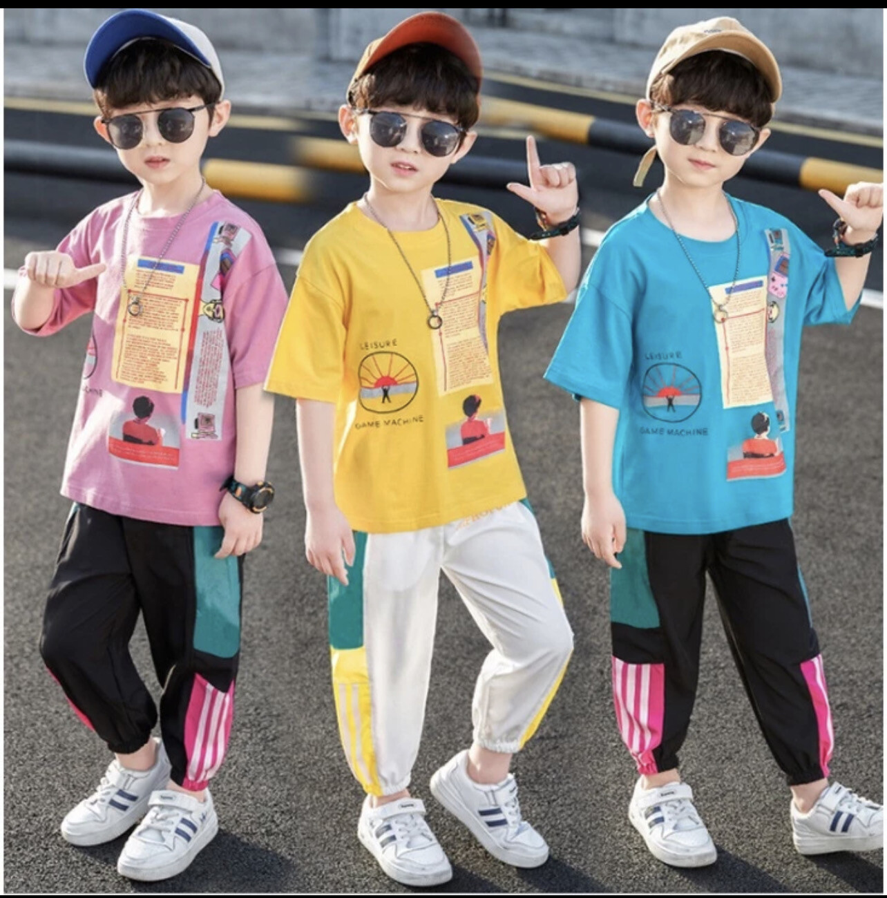 QW DUMBO baby boy clothes kids 2-13 years 2pcs/set handsome print sport T- shirt+pants top&amp; pant short sleeve suit clothing Breathable new fashion summer outfits Tees casual wear
