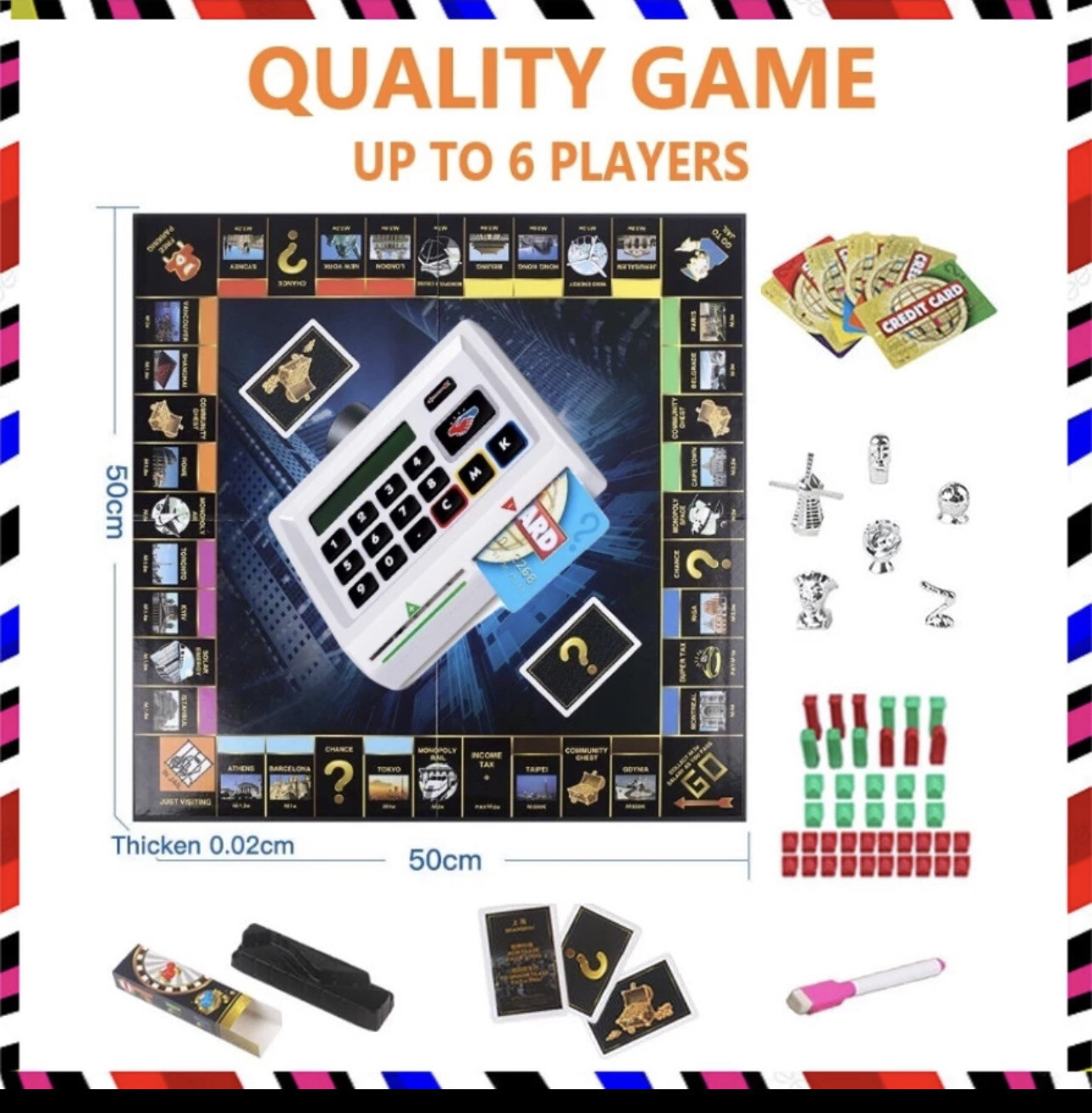 ￼Electronic Banking Board Game Play same as Monopoly Rules Managers Monopoly Same as Monopoli Rules 相似大富翁玩法Monopo