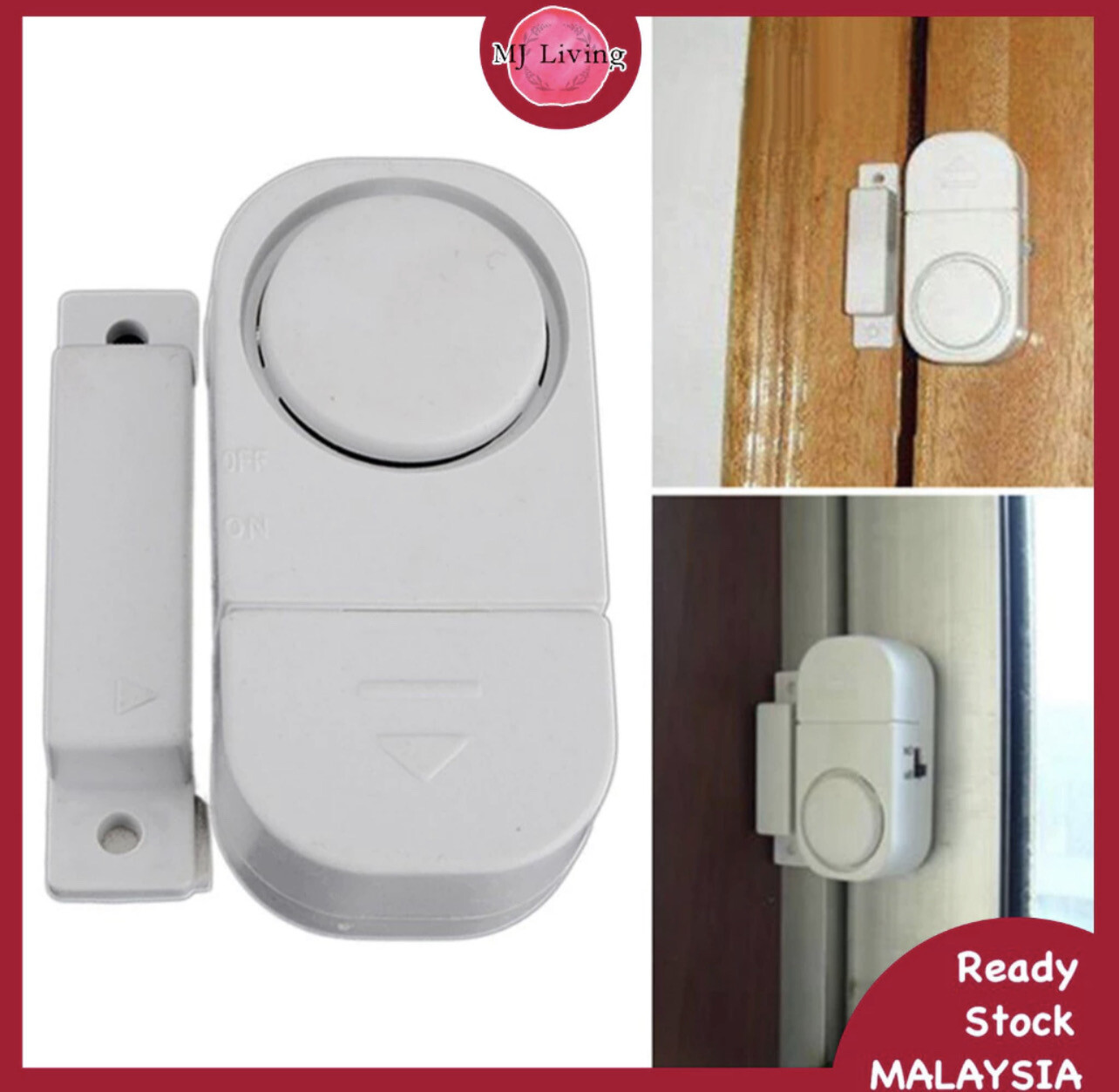 ￼Magnetic Sensor Door Window Entry Alarm Home Security Wireless Super Loud Sound Switch Protect Home Office 防盗报警器 6pcs $10.00
