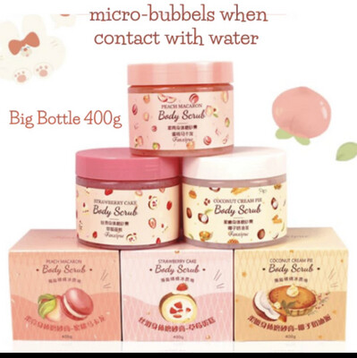 4in1 400g Sea Salt Body Scrub Bath Brightening Moisturizing Smooth Softens Cuticles Exfoliates