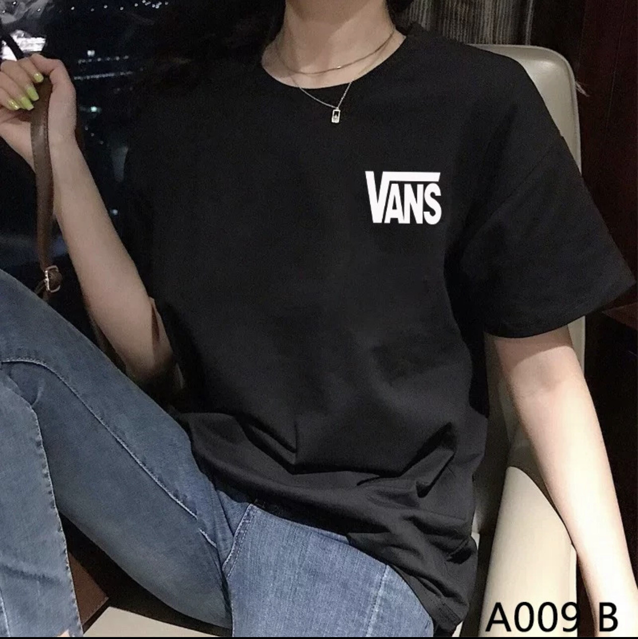 🇲🇾stok sedia A009 VANS TSHIRT LOOSE SIZE COTTON BAJU BESAR LAWA MERAH JAMBU KUNING LELAKI PEREMPUAN PROMOSI HEBAT