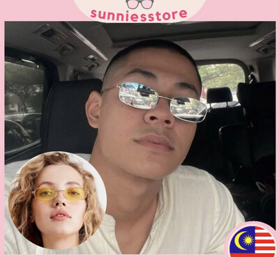 [FAST SHIP] Cermin Mata Viral Tiktok Rectangular Retro Sunglasses Women Men Vintage Sunglasses UNISEX 1032 2pcs $10.00