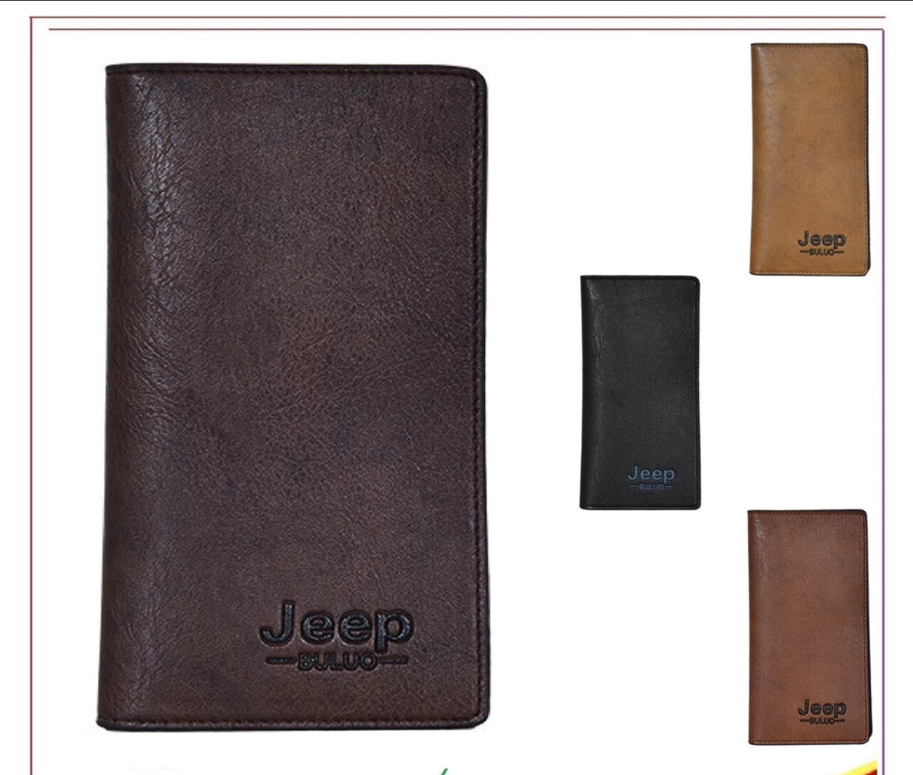 ￼15W6 Al Sahhia Men&#39;s Long Purse Multi Card Men&#39;s Money Wallet Dompet Lelaki 3pcs $10.00