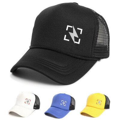 Topi【Ready Stock】Cap Men Kilat Mark Unisex Baseball Cap High Quality Cotton Snapback Mesh Cap Adjustable Trucker Cap Outdoor Sports Topi lelaki