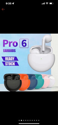 DEENLVA TWS bluetooth earphone gaming wireless Air Pro 6 Sports Headphones with Microphone