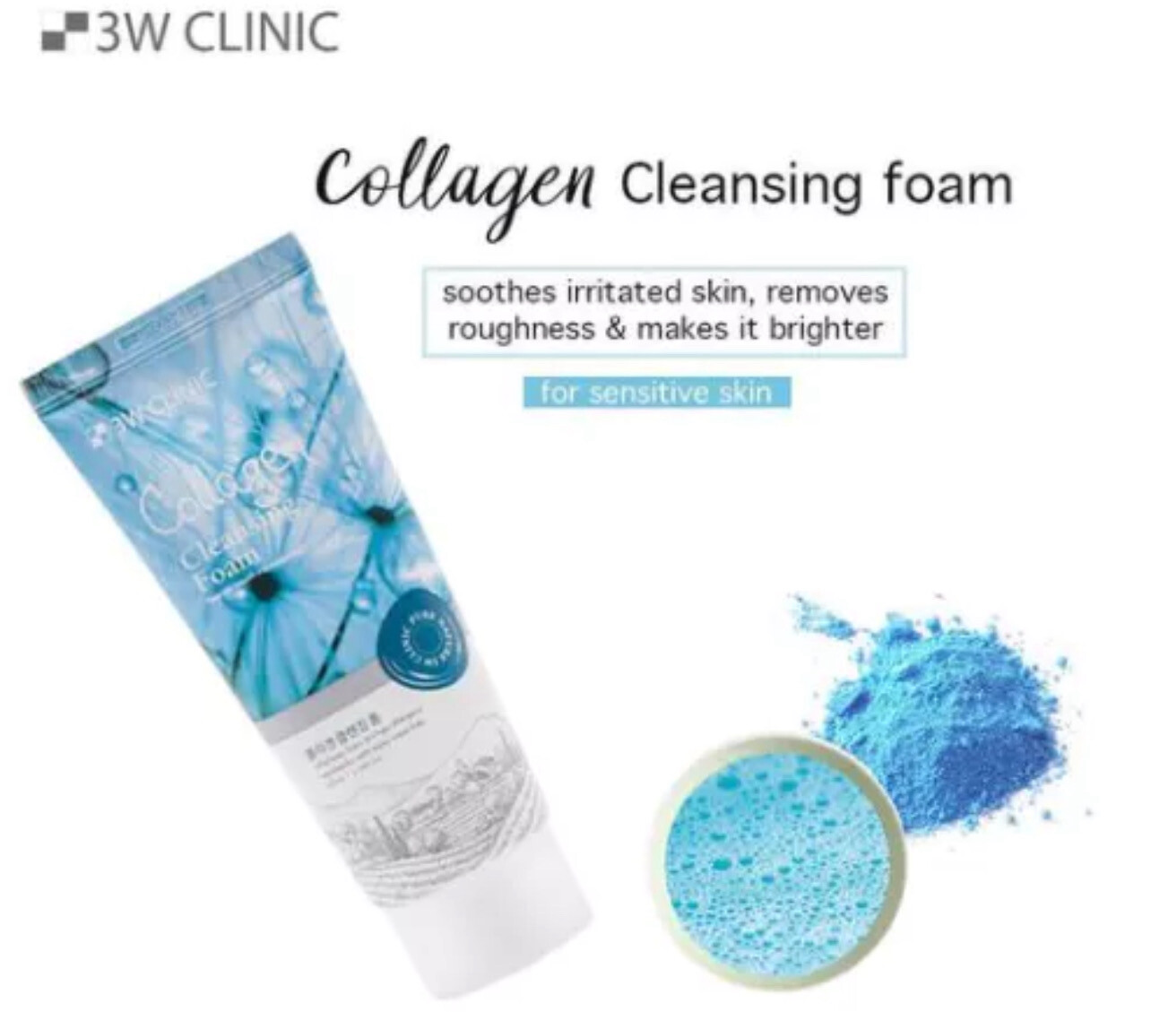 ￼【READY STOCK】 3W.Clinic Collagen Facial Cleanser (100ML) 2pcs $10.00😍