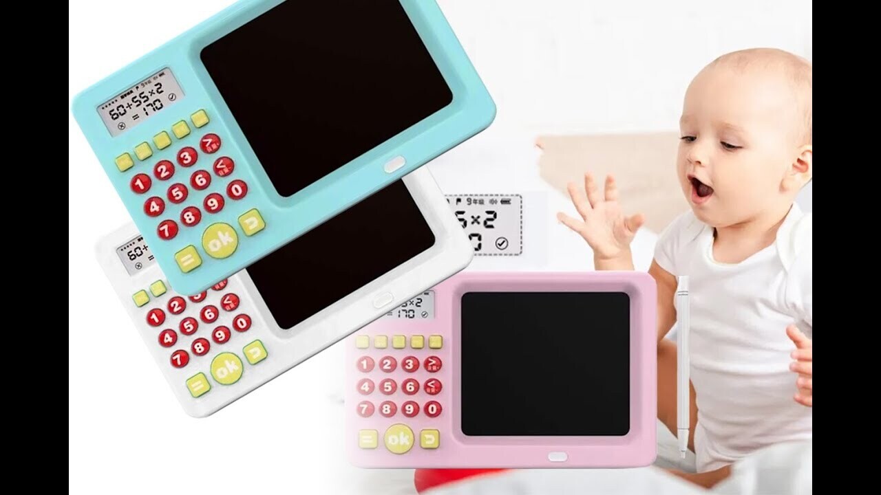 LCD Writing Tablet leaening teaching toy electronic Children&#39;s Toy Early Education Machine 1-9 Years Old Drawing Board (random colour)