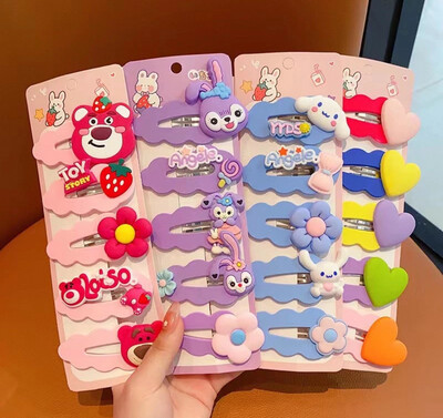 ￼2023 Xingdailu Hair Clip bb Strawberry Bear Girl Accessories 2023 Hairpin Headdress 4set $10.00